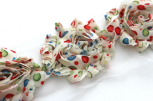 Load image into Gallery viewer, Shabby Rose Flower Trims (Patterns: Misc) - 1/2 Yards - Fantastic Elastic Company