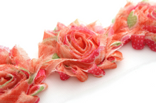 Load image into Gallery viewer, Shabby Rose Flower Trims (Patterns: Misc) - 1/2 Yards - Fantastic Elastic Company