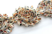 Load image into Gallery viewer, Shabby Rose Flower Trims (Patterns: Misc) - 1/2 Yards - Fantastic Elastic Company