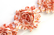 Load image into Gallery viewer, Shabby Rose Flower Trims (Patterns: Misc) - 1/2 Yards - Fantastic Elastic Company