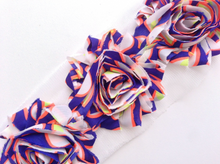 Load image into Gallery viewer, Shabby Rose Flower Trims (Patterns: Misc) - 1/2 Yards - Fantastic Elastic Company