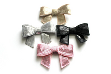Load image into Gallery viewer, Small Sequin Bows 2.5&quot; - 2 Bows -  Fantastic Elastic Company
