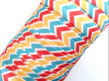 Load image into Gallery viewer, Chevron Soft Print - Indian Summer - FOE - Fold Over Elastic - Fantastic Elastic Company