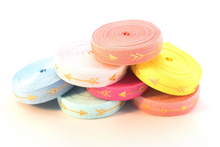 Load image into Gallery viewer, Large Gold Arrows - FOE - Fold Over Elastic - Fantastic Elastic Company