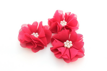 Load image into Gallery viewer, Pearl Chiffon Flowers - 2 Flowers -  Fantastic Elastic Company
