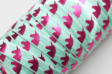 Load image into Gallery viewer, Unicorn - FOE - Fold Over Elastic - Fantastic Elastic Company