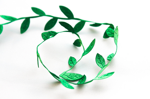 Emerald Leaf Ribbon -  Fantastic Elastic Company