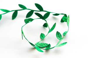 Emerald Leaf Ribbon -  Fantastic Elastic Company