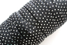 Load image into Gallery viewer, Silver Dots - FOE - Fold Over Elastic -  Fantastic Elastic Company
