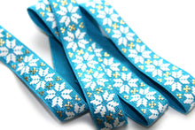 Load image into Gallery viewer, Snowflake Fair Isle - FOE - Fold Over Elastic - Fantastic Elastic Company