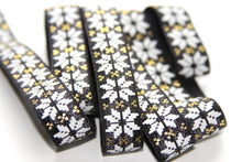 Load image into Gallery viewer, Snowflake Fair Isle - FOE - Fold Over Elastic - Fantastic Elastic Company