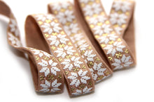 Load image into Gallery viewer, Snowflake Fair Isle - FOE - Fold Over Elastic - Fantastic Elastic Company