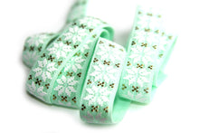 Load image into Gallery viewer, Snowflake Fair Isle - FOE - Fold Over Elastic - Fantastic Elastic Company