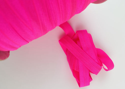 Neon Pink - FOE - Fold Over Elastic -  Fantastic Elastic Company