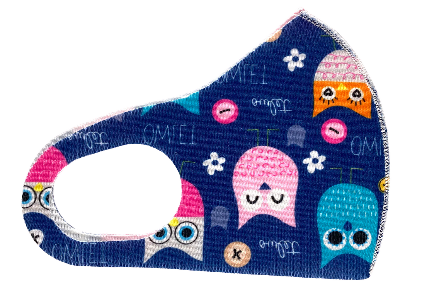 Kids Reusable/Washable Face Mask - Owl -  Fantastic Elastic Company