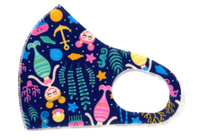 Load image into Gallery viewer, Kids Reusable/Washable Face Mask - Under the Sea -  Fantastic Elastic Company
