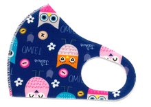 Load image into Gallery viewer, Kids Reusable/Washable Face Mask - Owl -  Fantastic Elastic Company
