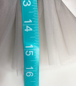 Gray Baby Tutu - 4 Layer Tulle Lace -  Fantastic Elastic Company