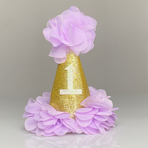 Lavender - 1st. Birthday Party Hat -  Fantastic Elastic Company