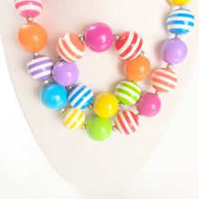 Load image into Gallery viewer, Rainbow - Bubblegum Necklace -  Fantastic Elastic Company
