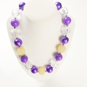 Purple-licious - Bubblegum Necklace -  Fantastic Elastic Company