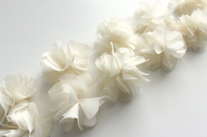 Chiffon Petal Flower Trims - 1/2 Yard Length -  Fantastic Elastic Company