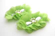 Load image into Gallery viewer, Extra Large Tear Jeweled Pearl Flowers - 1 Flowers -  Fantastic Elastic Company
