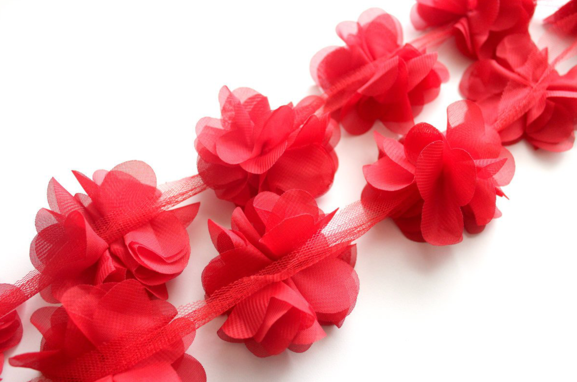 Chiffon Petal Flower Trims - 1/2 Yard Length | Fantastic