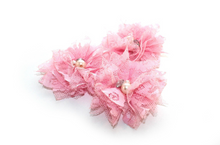 Load image into Gallery viewer, Pearl Lace Flowers - 2 Flowers -  Fantastic Elastic Company
