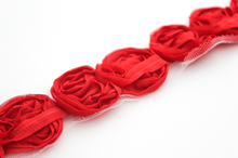 Load image into Gallery viewer, Petite Shabby Bow Trims - 1/2 Yard Trim -  Fantastic Elastic Company
