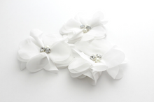 Load image into Gallery viewer, Rhinestone Chiffon Flowers - 2 Flowers -  Fantastic Elastic Company
