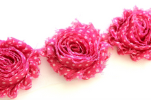 Load image into Gallery viewer, Shabby Rose Flower Trims (Patterns: Dots) - 1/2 Yards -  Fantastic Elastic Company
