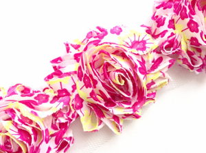 Shabby Rose Flower Trims (Patterns: Florals) - 1/2 Yard -  Fantastic Elastic Company
