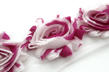 Load image into Gallery viewer, Shabby Rose Flower Trims (Patterns: Misc) - 1/2 Yards -  Fantastic Elastic Company
