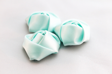 Load image into Gallery viewer, Small Satin Rolled Roses - 3 Flowers -  Fantastic Elastic Company
