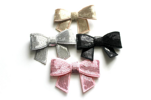 Small Sequin Bows 2.5