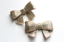 Load image into Gallery viewer, Small Sequin Bows 2.5&quot; - 2 Bows -  Fantastic Elastic Company
