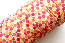 Load image into Gallery viewer, Orange Honeycomb - FOE - Fold Over Elastic -  Fantastic Elastic Company
