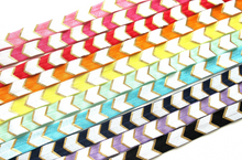 Load image into Gallery viewer, Pink Fancy Chevron - FOE - Fold Over Elastic -  Fantastic Elastic Company
