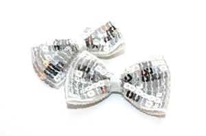 Small Sequin Bow Ties - 2 Bows -  Fantastic Elastic Company