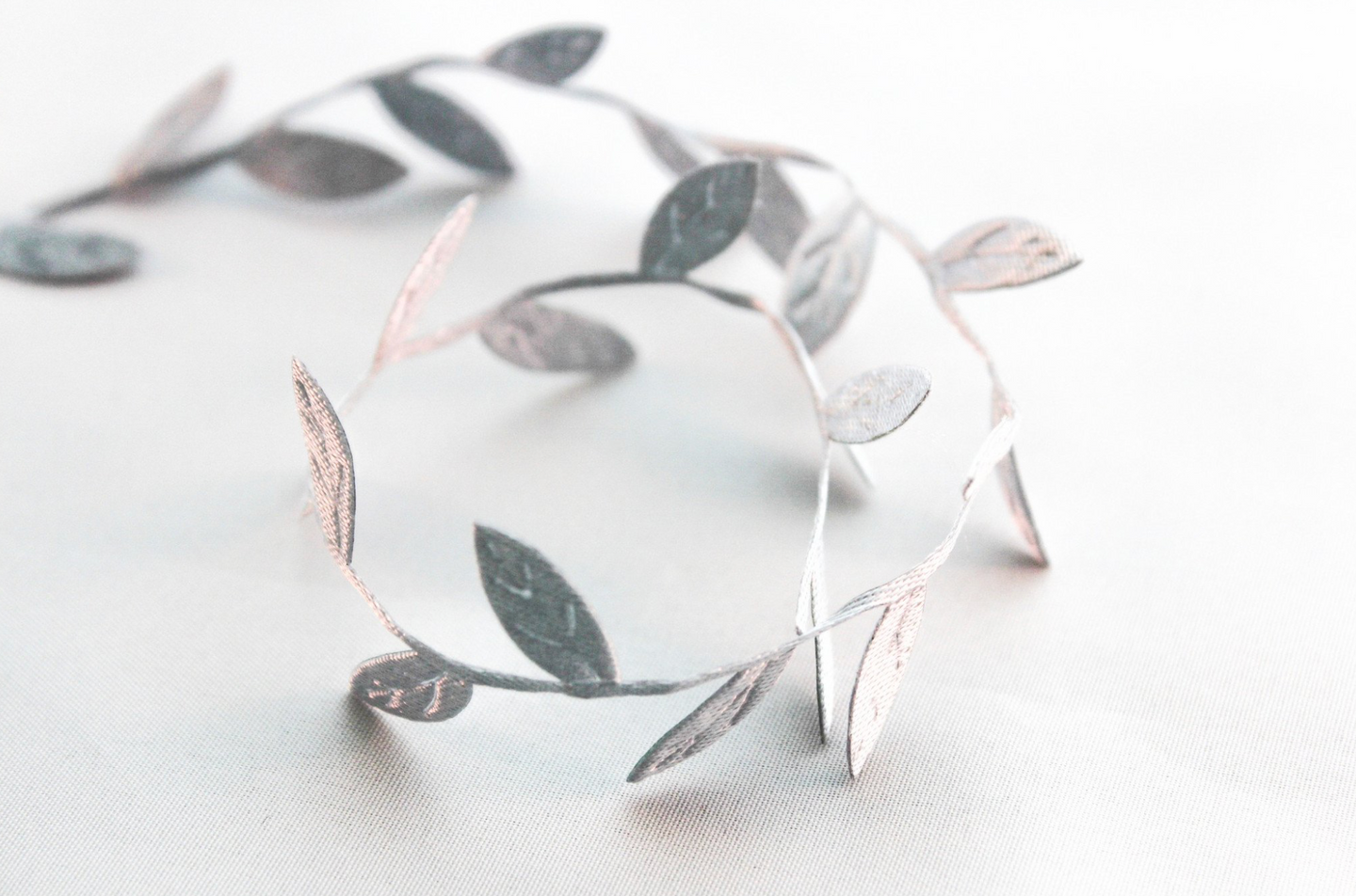 Silver Leaf Ribbon -  Fantastic Elastic Company